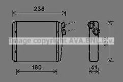 AVA QUALITY COOLING voa6163 -  Теплообменник, отопление салона